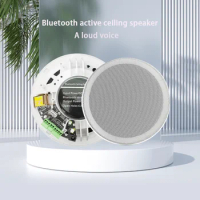 6inch 15W Moisture-proof Ceiling Speaker Built In Digital Class D Amplifier Bluetooth-compatible Active Speaker for Indoor Audio