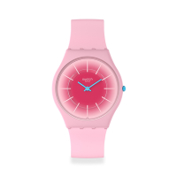 Swatch SKIN超薄系列手錶 RADIANTLY PINK (34mm) 男錶 女錶 手錶 瑞士錶 錶