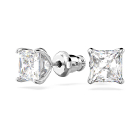 施華洛世奇 - SWAROVSKI 施華洛世奇Attract白金色方形璀璨寶石穿孔耳環 5509936 1pc