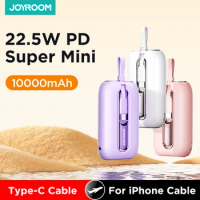 Joyroom Mini Power Bank Fast Charging Powerbank With Type-C For iPhone Cable 22.5W PD QC3.0 Charger For Samsung Xiaomi 10000mAh