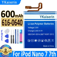 YKaiserin Battery 616-0640 for IPOD Nano 2 3 4 5 7/ 4th Gen 5th 6th 7th MB903LL/A;616-0639;616-0640 [W0784] MP3 MP4 616-0467