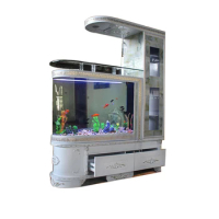 Large wine cabinet, fish tank, bullet head foyer cabinet, ecological fish tank in aquarium