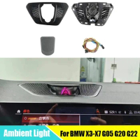 LED Lift Center Speaker Ambient Light for BMW X3 X4 X5 X6 X7 G05 G20 G22 Decorative Cover Synchronize Horn Audio Cove