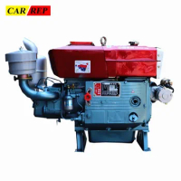 Single Cylinder Diesel Engine 15 HP Small Water Cooled Generator Starter Two Wheel Electric Starter Motor Agricultural Equipment