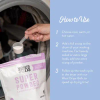 Super Powder Detergent Natural Extra Strength Laundry Soap Stain Fighting Sensitive Skin Earth Derived Ingredients