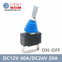R13-416 2pins ON-OFF toggle switch/ DC switch/ 20A24V 40A 12V/with cap/ car yacht DIY switch