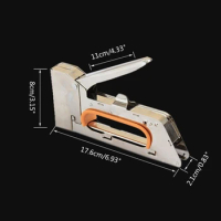 Stapler Nail Guns Heavy Duty Tool DIY Home Decoration Furniture Construction for Wood Stainless Steel Metal Hand Tool
