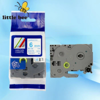 1pcs TZe-213 6mmx8m blue on white Compatible for brother P-touch ribbon cartirdge for brother label printer TZe-213 TZ-213