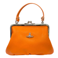 【Vivienne Westwood】Granny Frame 星球標誌口金包 橘色(52020065-L0033-F401)