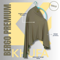Jilbab Bergo Jersey warna GOLD