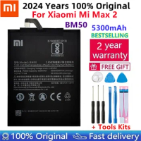 Original Replacement Battery For Xiaomi Mi Max 2 Max2 BM50 Genuine Phone Battery 5300mAh+Free Tools+Stickers