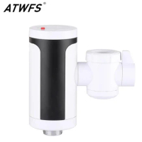 ATWFS Instant Hot Water Tap Electric Faucet Modern Instant Water Heating Faucet Kitchen Water Heater 220V