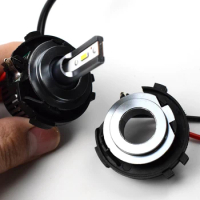 2 Pcs H7 LED Headlight Bulb Base Holder Retainer Headlamp Socket Adapter For Golf 7 MK7