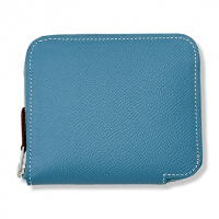 Hermes 絲巾短夾 ( 新牛仔藍 New Bleu Jean x 愛馬仕穿搭 ) Silk’in Compact wallet