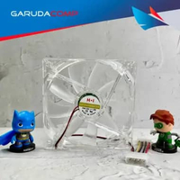 Fan Kipas Casing PC Transparan Lampu 12cm Kipas Fan Cooler Bening LED CPU Komputer 120mm 12 cm