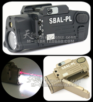 SBAL-PL鐳射電筒LED強光戰術電筒Light+紅鐳射指示戰術頭盔燈黑色