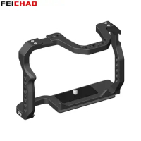 Aluminum Alloy Camera Cage Rig withCold Shoe 1/4 3/8 Thread For Canon EOS 70D 80D 90D Protective Frame Photography