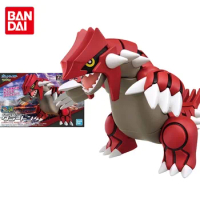 Bandai Original Pokemon Anime Figure Groudon Action Figure Assembly Model Toys for Kids Gift Collectible Model Ornaments