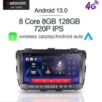 720P 8" IPS DSP 2 din Android 13.0 8 Core 8GB RAM 128GB car radio GPS Car DVD Player autoradio For kia SORENTO 2013 2014 PX6