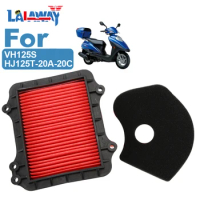 2 Pack Scooter Motorcycle Motorcycle Air Filter Motor Bike Intake Cleaner For Haojue Suzuki VH125S H