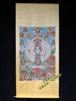 西藏唐卡佛像 織錦刺繡掛畫 尼泊爾布畫中堂畫 千手觀音菩薩像