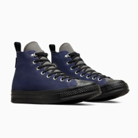 【CONVERSE】休閒鞋 男鞋 女鞋 帆布鞋 高筒 GORE TEX 防潑水 三星標 藍黑 A05564C