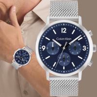 Calvin Klein CK Gauge 日曆米蘭帶手錶 送禮推薦-44mm 25200438