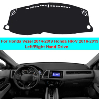 Car Inner Dashboard Cover Dash Mat Carpet Cape Cushion For Honda HRV Vezel 2014 2015 2016 2017 2018 2019 LHD RHD Car Styling