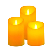 【拼創生活】LED仿真蠟燭12.5cm/3入(電子蠟燭 LED蠟燭燈 夜燈 假蠟燭 電子蠟燭燈 生日求婚 排字蠟燭)