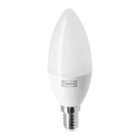 TRÅDFRI Led燈泡 e14 470流明, 智能 無線調光/白光光譜 燭形, 暖白色