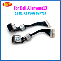 1-10PCS New Laptop DC Power Jack For Dell Alienware13 13 R1 R2 P56G 0VPY14 Charging Connector DC-IN Cable
