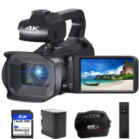2024 Full 4k professional Video Camera 64MP WiFi Camcorder Digital For Tiktok Streaming Camera Auto Focus Camcorders 4.0 Touch