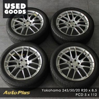 PAKET VELG BAN 2ND SECOND BREYTON GTS-AV RING 20 PCD 5x112 + YOKOHAMA 245/50 R20