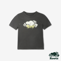 【Roots】Roots 小童- ROOTS GRAFFITI短袖T恤(深灰色)