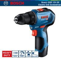 Bosch GSR 12V-30 Electric Drill Professional Heavy Duty Cordless 12V Driver Multifunctional Household Electric Screwdriver