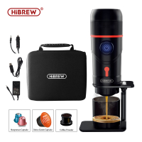HiBREW เครื่องชงกาแฟแบบพกพาสำหรับรถยนต์ &amp; Homeเครื่องชงกาแฟ Expresso DC12V Fit Nexpresso Dolce Pod แคปซูลผงกาแฟ H4