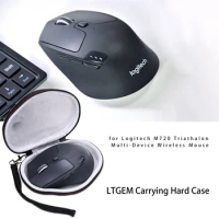 LTGEM EVA Hard Case for Logitech M720 Triathalon Multi-Device Wireless Mouse - Travel Protective Carrying Bag