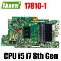 17810-1 For  Dell Inspiron 5379 5579 Laptop Motherboard With I5-8250U I7-8550U CPU 100% Fully Tested
