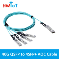 40G to 4XSFP+ Active Optical Cable 1m 2m 3m 5m 7m 10m AOC Compatible Cisco HUAWEI Arisata Juniper Intel Etc