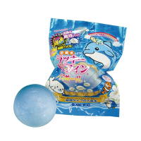 日本NOL-海豚入浴球-1入(海洋香味/附可愛公仔/泡澡球/沐浴球/洗澡玩具/交換禮物)