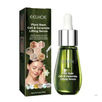 EELHOE 15ml Plant Stem Cell Ceramide Lifting Face Serums Firming Rehydration Anti Wrinkles Spots Shrink Brighten Skin Tone