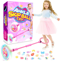 Ankle Skip Ball for Kids: 4-8 Years Old Girls Skip It Toy Outdoor Toys Gift for 6-8 Year Old Girl