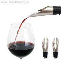 Practicality Liquor Spirit Pourer Flow Wine Bottle Pour Spout Stopper Stainless Steel Cap Red Wine Stopper