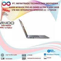AXIOO MYBOOK PRO A5 (16N9) ULTRA 5-125H 16GB 1TB SSD INTEGRATED WINDOWS 11 - 1 TAHUN