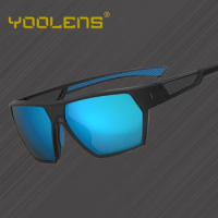 Polarized Sports Square Sunglasses for Men Women Fishing Running Cycling Golf Driving Shades Sun Glasses Tr90 KA035