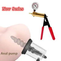 New Manual Vacuum Rosebud Pump Anal Pump Anal Toys for Women Set Stimulator Men Prostate Dilator Anu