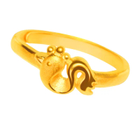 【元大珠寶】買一送金珠黃金戒指9999十二生肖平安雞 純金戒指(0.81錢正負5厘)