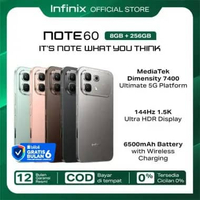 Infinix Note 60 8/256GB - Up to 16GB Extended RAM - Dimensity 7400 Ultimate - 6.78” 1.5K Amoled - 50