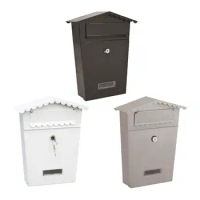 Mailbox Wall Mount Locking Mail Box with 2 Keys Letterbox Collection Boxes