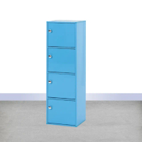 【·Fly· 飛迅家俱】1.1尺4門藍色塑鋼置物櫃/深40cm